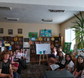 Четвъртокласници от ОбУ „Отец Паисий”, с.Попинци представиха свои проекти в читалищната библиотека