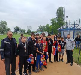 Първо място за отбора на ОУ „Двайсти април“ на областното състезание „Млад огнеборец“